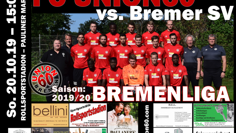 Unioner kommen erst 2. Hälfte in Schwung – Team unterliegt  gegen den  Bremer SV mit 1:3 (0:2)