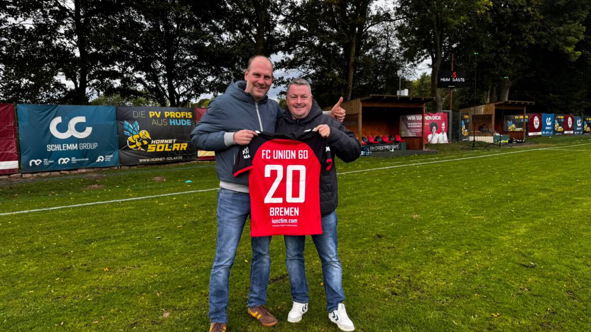 Iunctim wird neuer Rückensponsor des FC Union 60 Bremen